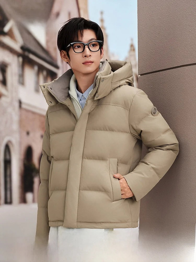 

Bosideng Men's Puffer Jaet 2025 Winter Thiened Warm Casual Spor ort Bread Sle Polyester Fiber Du down Filling