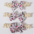 White Red floral