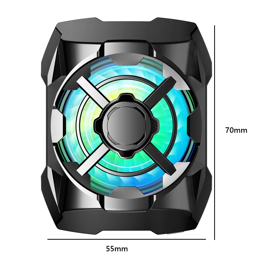 مشعاع الهاتف المحمول القابل لإعادة الشحن مع مبدد حرارة الهاتف الضوء الأزرق ومبرد الألعاب المغناطيسي اللاسلكي للهواتف الذكية التي تعمل بنظام Android وiPhone