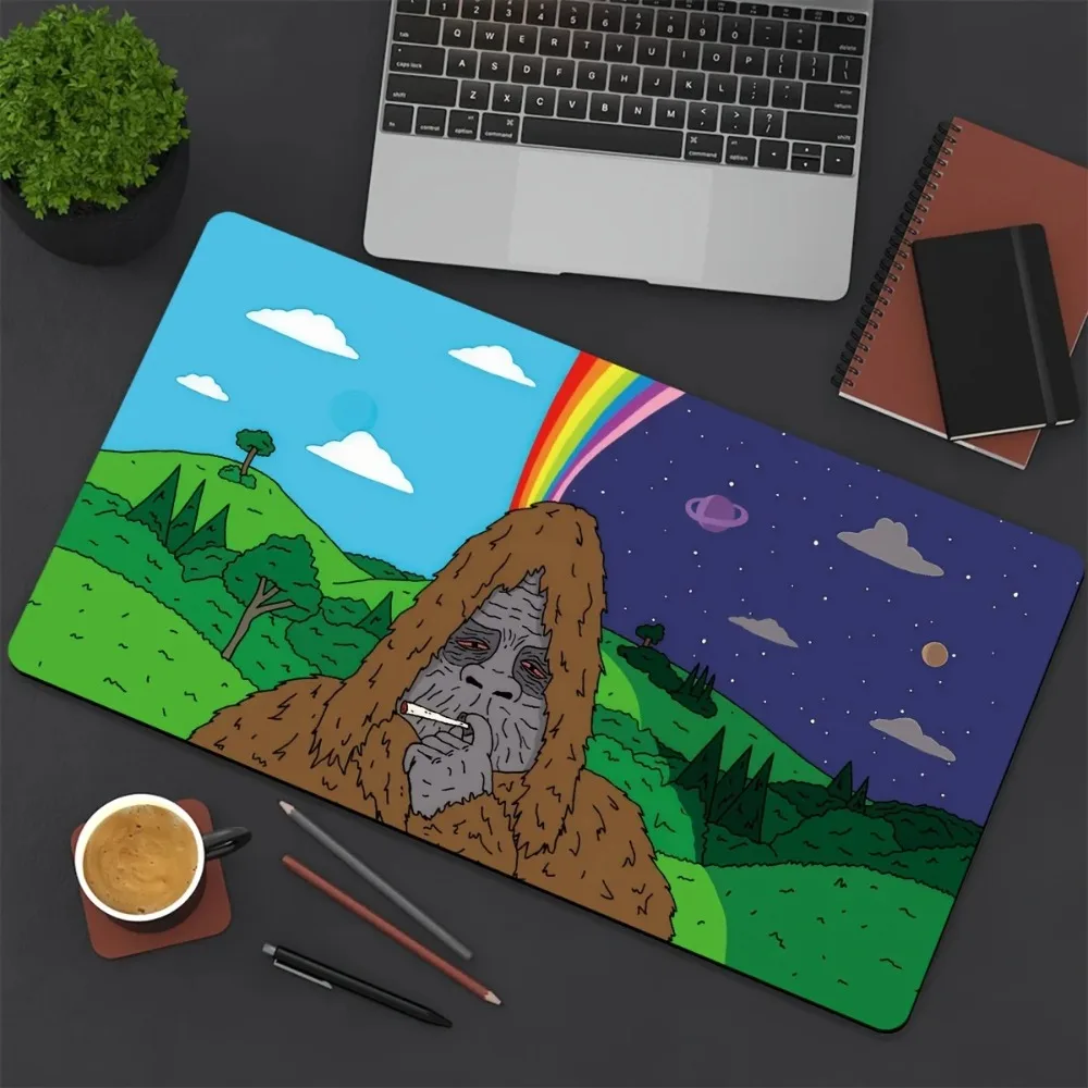 1pc Extra Large Durable Mouse Fantasy Savage Pattern Design Office Small Mouse Pad Laptop Keyboard Pad Study Desk Pad