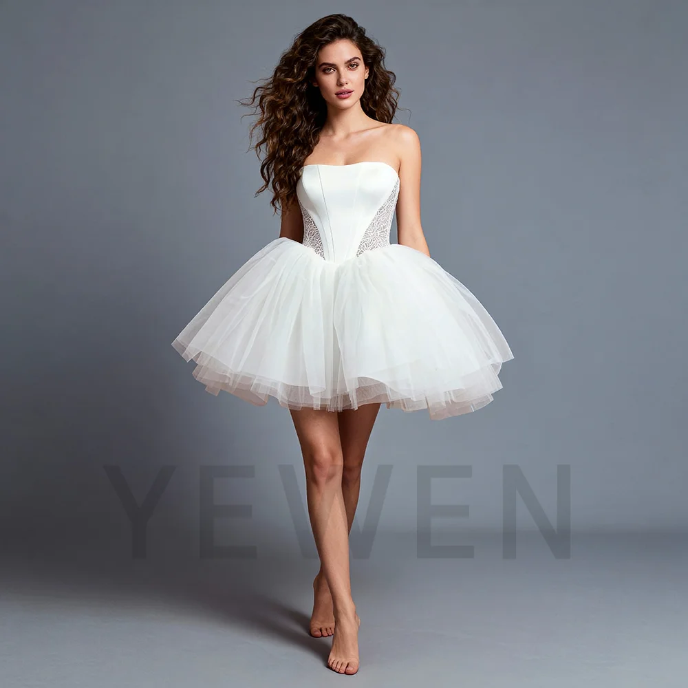 2026 vestido de baile sem mangas vestido de casamento em camadas tule trem destacável vestido de noiva vestidos de ocasião sob medida para ocasiões especiais