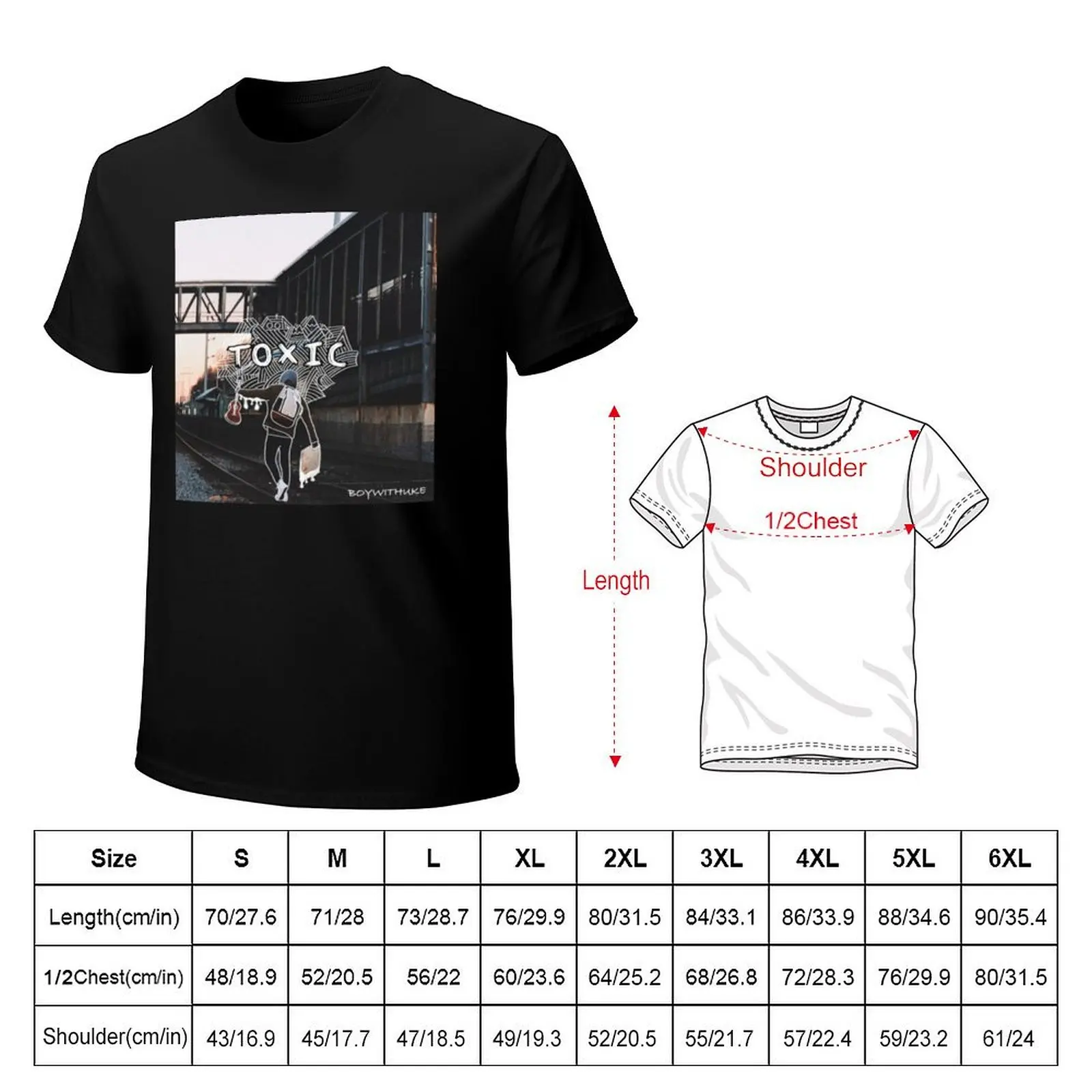 Top Merch Boy Toxic T-Shirt Outdoor Sports Short Sleeve Top