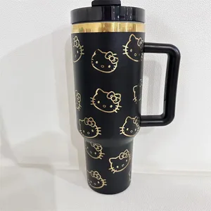 Sanrio Thermal Mug Hello Kitty Steel Portable Steel Large Capacity Water Cup Water Bottle Kawaii Children Gifts Gifts 8 Main Sales Mug Hello Kitty - №2