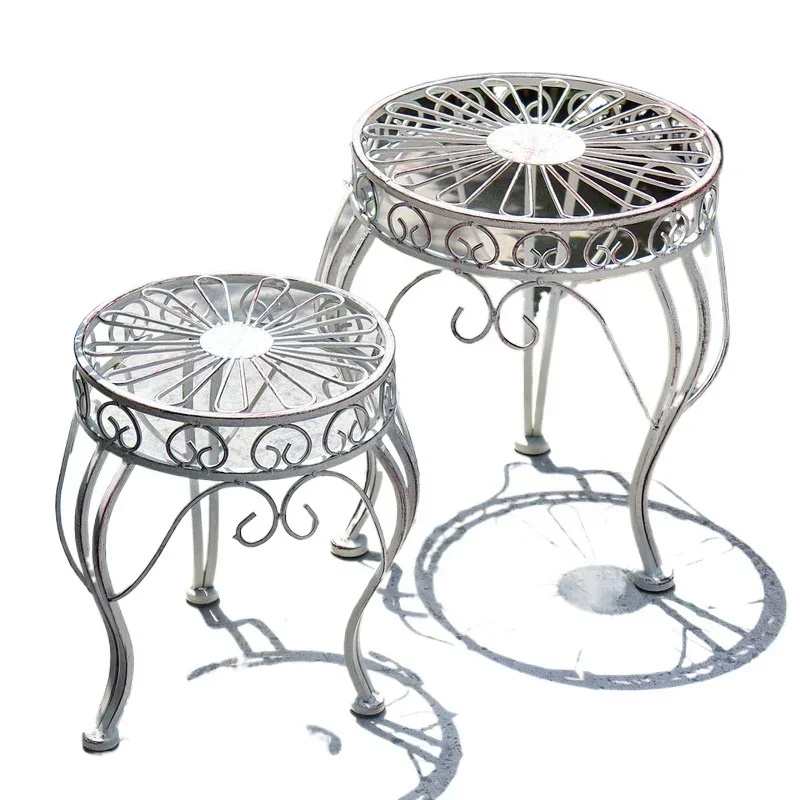 european-retro-plant-stand-wrought-iron-do-old-storage-shelf-hollowed-out-design-flower-stand-courtyard-floor-indoor-gardening
