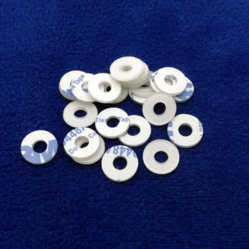 Best1 20Pcs M4 M5 Single side Adhesive PVC Transparent hard Gasket glue Round plastic Flat pad insulation washer 8mm-12mm L