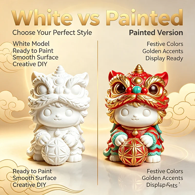 ตุ๊กตาสิงโตจีนสำหรับระบายสีเอง - Art Craft Lion บทวิจารณ์และราคา