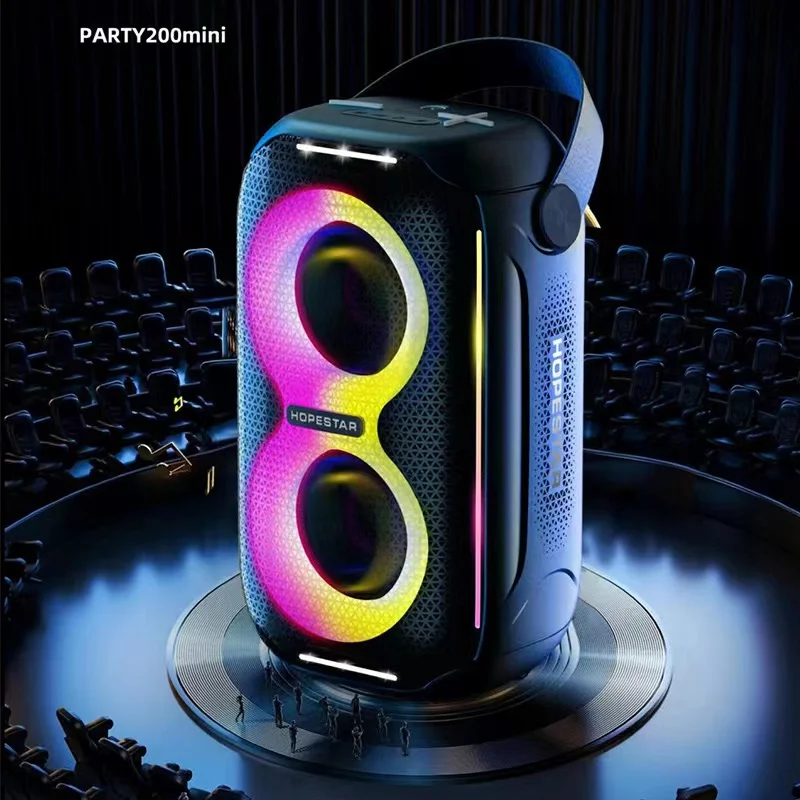 Party 200 Mini Wireless Bluetooth Speaker Portable Subwoofer Outdoor Waterproof Pulse RGB Lightweight Stereo Surround Subwoofer