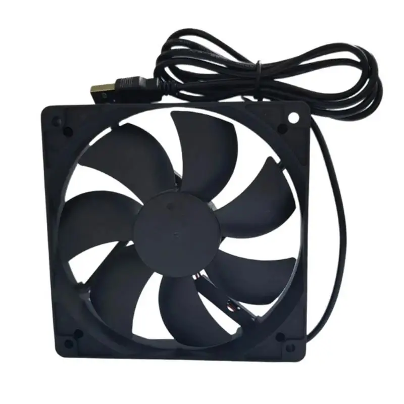 Router Cooling Pad 5V USB Cooler Computer Fan Quiet Cooling Fan PC Fan Cooler For Small Servers Projectors Chassis Routers