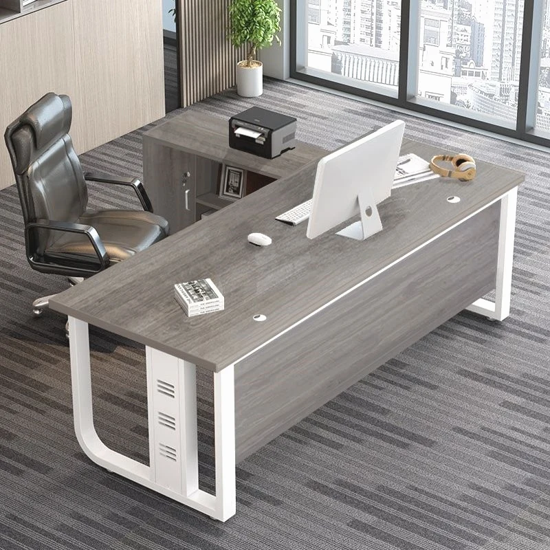 

Desk Simple Modern Boss Office Supervisor Desktop Computer and Chair Combination General Manager Desk