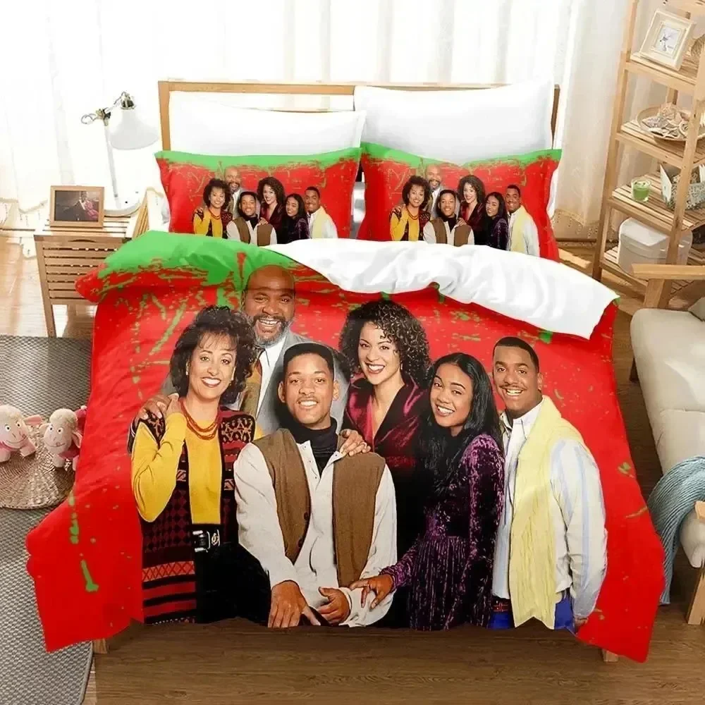 Luxury New 3D Print The Fresh Prince of Bel-Air Bedding Set Duvet Cover Bed Set Quilt Cover Pillowcase Queen Size Boys Adult