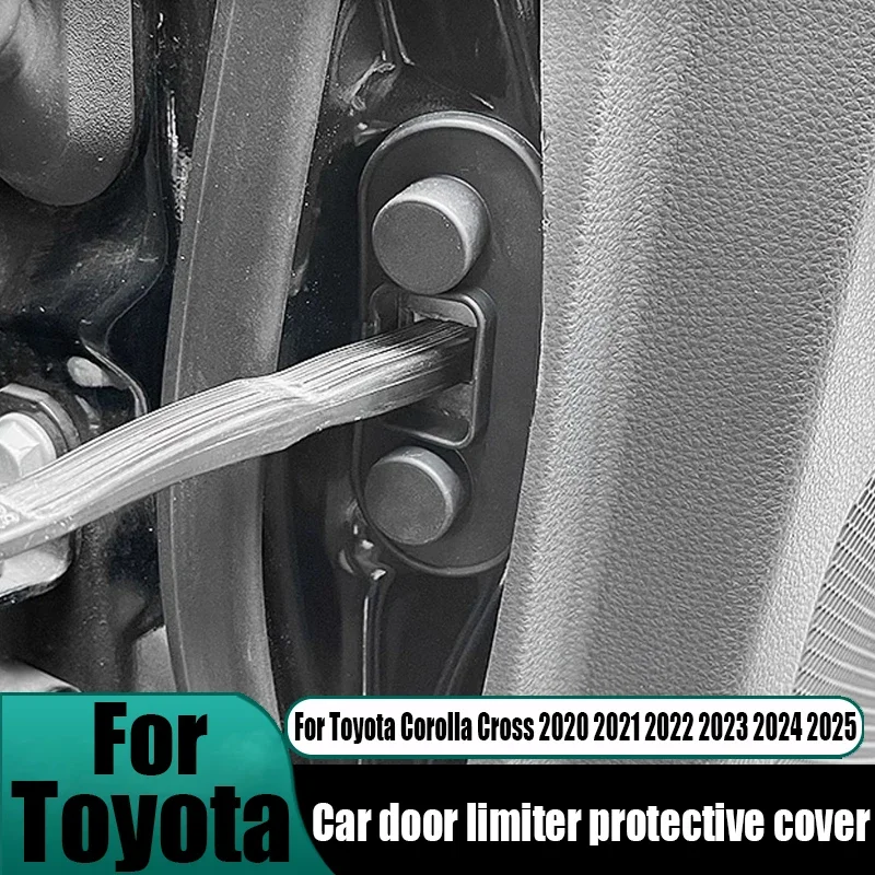 For Toyota Corolla Cross 2020 2021 2022 2023 2024 2025 car door limiter screw protection cover car interior modification parts
