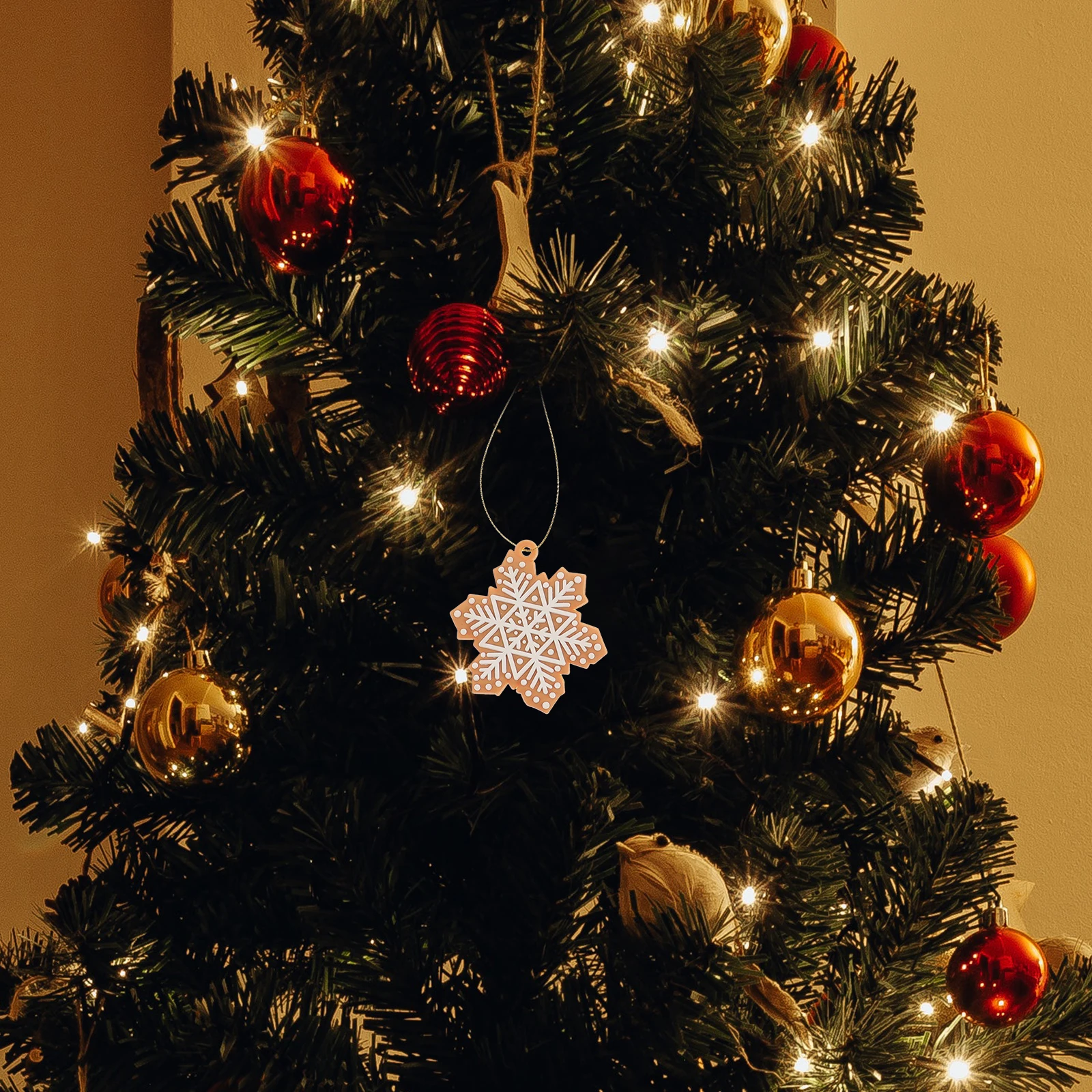 

PVC Gingerbread Ornaments for Christmas Tree Christmas Home Decoration Decor Plastic Xmas Hanging Party Home Garden