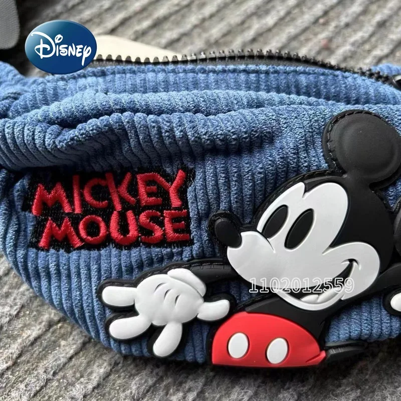 Disney Mickey New Children\'s Waist Bag Luxury Brand Original Fashion Children\'s Mini Waist Bag 3D Cartoon Children\'s Bag