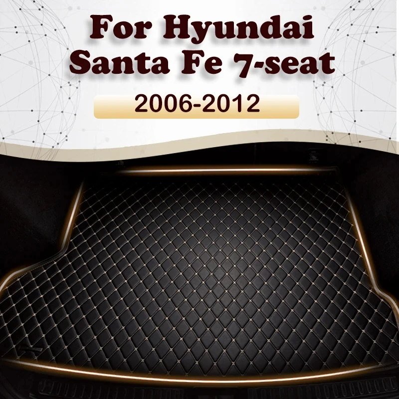 

Car Trunk Mat For Hyundai Santa Fe 7-Seat SUV 2006 2007 2008 2009 2010 2011 2012 Custom Car Accessories Auto Interior Decoration