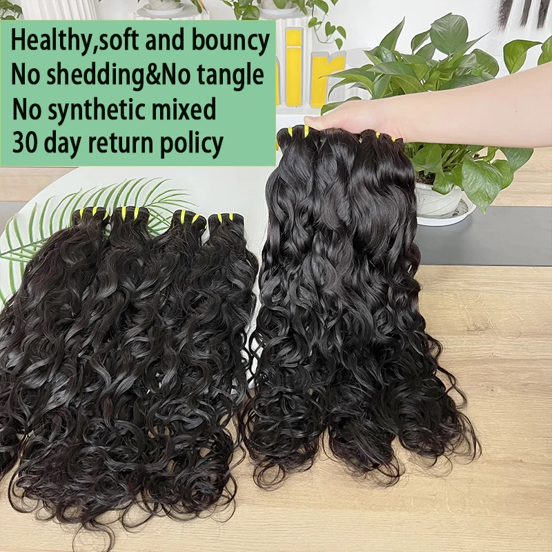 

Натуральные волнистые пучки человеческих волос Вьющиеся волосы 15А Необработанные девственные волнистые волосы 100% необработанные свободные пучки глубоких волн Пропозиции