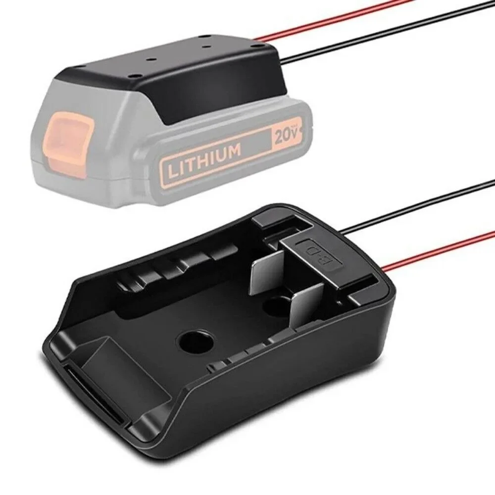 Adaptateur de roue électrique pour batterie au lithium Black & Decker 20V, connecteur S6 pour monter sur camion, robotique, jouets RC et travail, bricolage