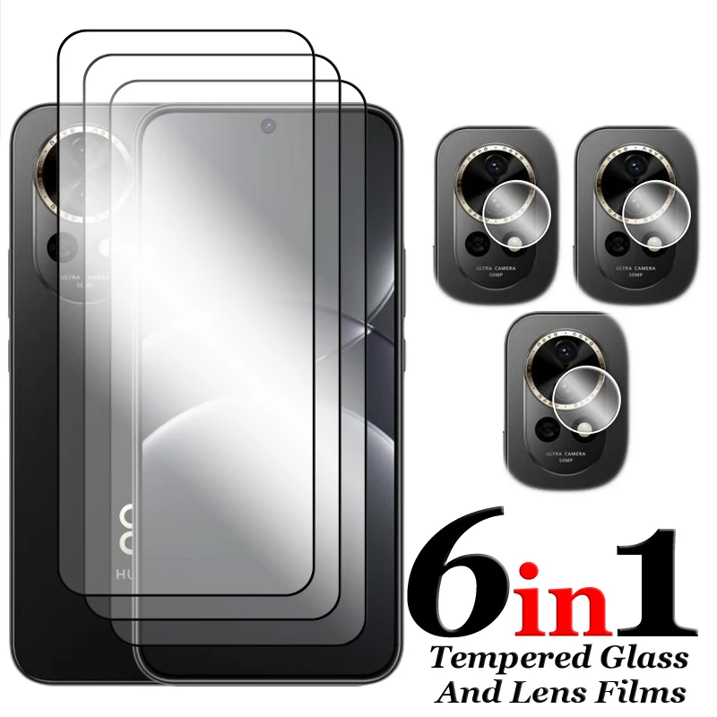 

6in1 For Huawei Nova 13 5G Glass For Huawei Nova 13 Tempered Glass 2.5D Full Cover Screen Protector For Huawei Nova 13 Lens Film