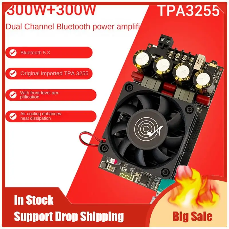 Mejores OFERTAS ZK-3002B Placa amplificadora de potencia de Audio Digital TPA3255 amplificador estéreo 300Wx2 2,0 amplificador de sonido de seguimiento Vocal Dual duradero Ea