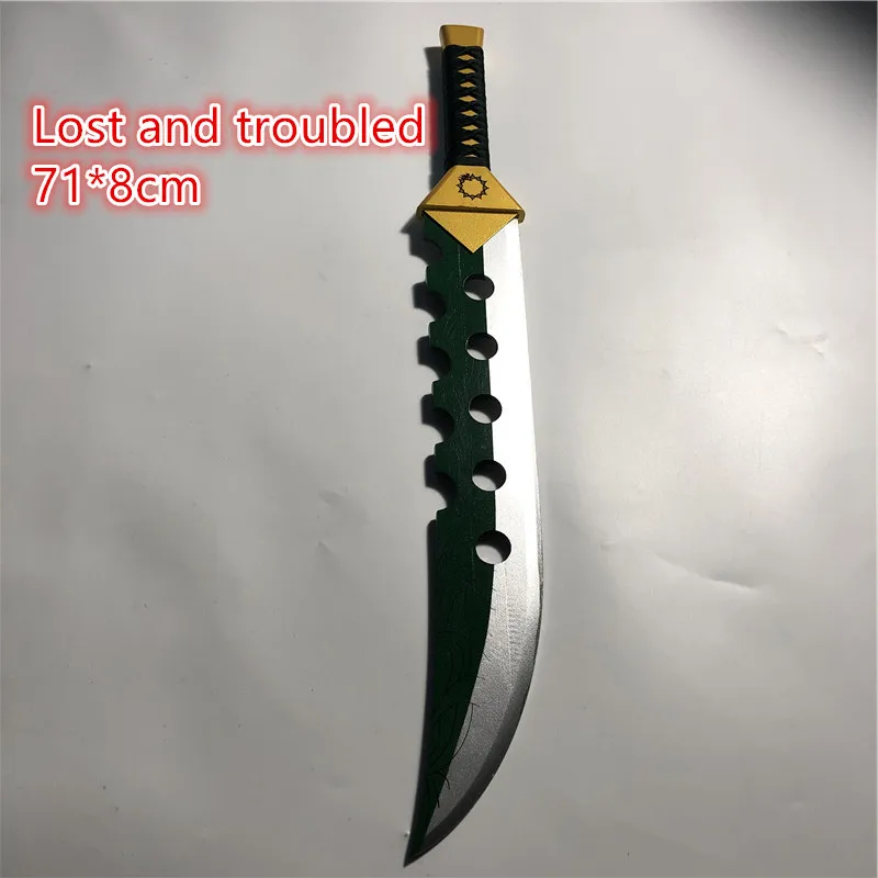 The  sword Meliodas Knife Lost and troubled sword cosplay Prop weapon 1:1 Props Knife 71*8cm