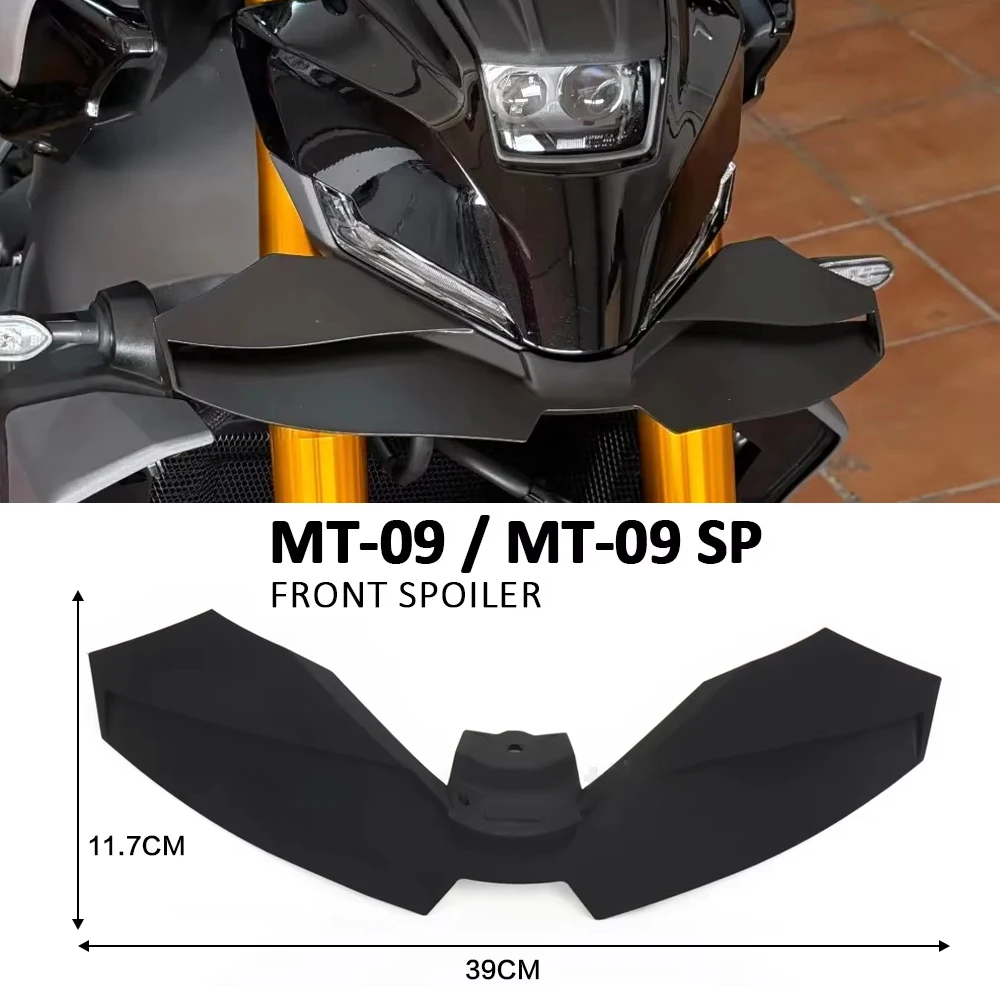 

New Motorcycle Black Naked Front Spoiler Winglet Aerodynamic Wing Kit Spoiler For YAMAHA MT-09 SP MT 09 MT09 2024 2025