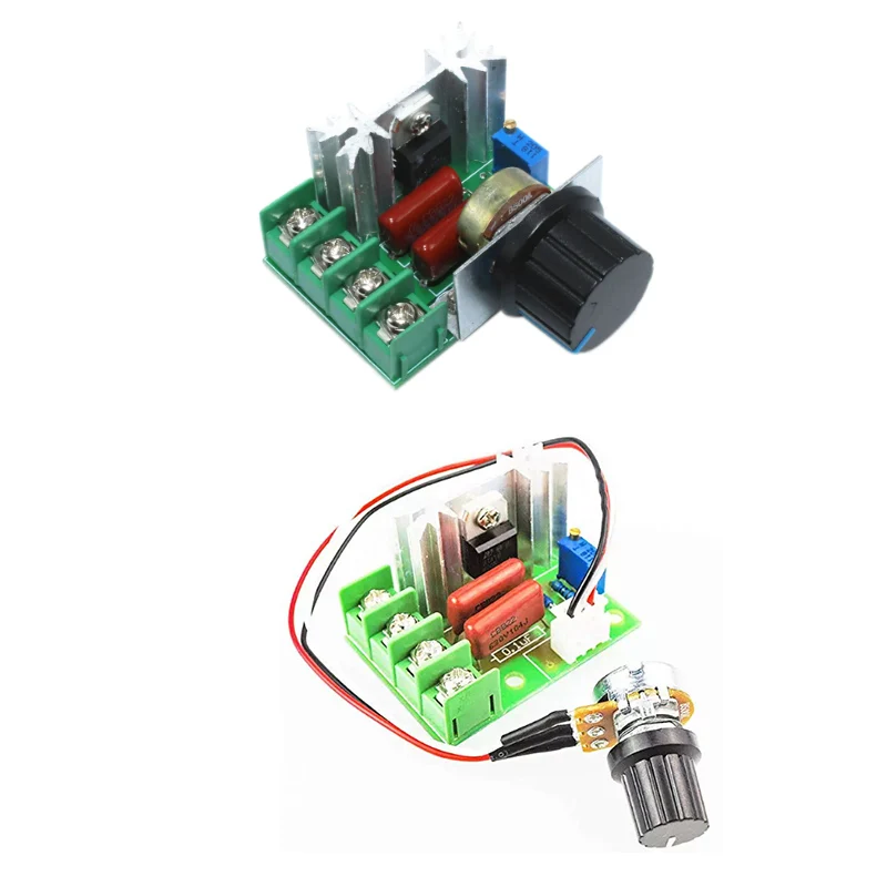 AC 220V Power 2000W 4000W 5000W 6000W 10000W SCR Voltage Speed Regulator LED Dimmer Volt Motor Speed Controller Thermostat
