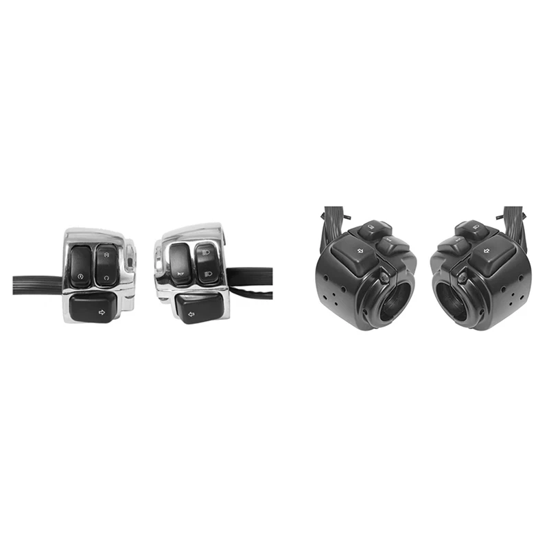 

For XL883 Sportster Dyna V-ROD Softail Motorcycle Handlebar Turn Signal Control Switch, 1 Inch 25Mm Accessories ,Black