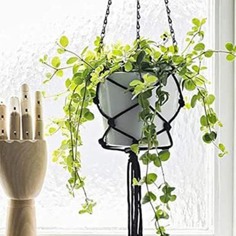 Bird Feeders Hanger Imitation Rattan Hanging Flower Pot Chains for Plant Basket Decorative Grow Basin Home Garden Decor