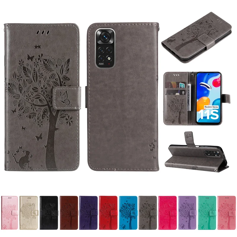 Flip Wallet Case For Poco X5 F5 X6 Pro M5 M5S Phone Cover for Xiaomi Redmi Note 12 12S 4G 5G Leather Card Bag Pocket Back Fundas