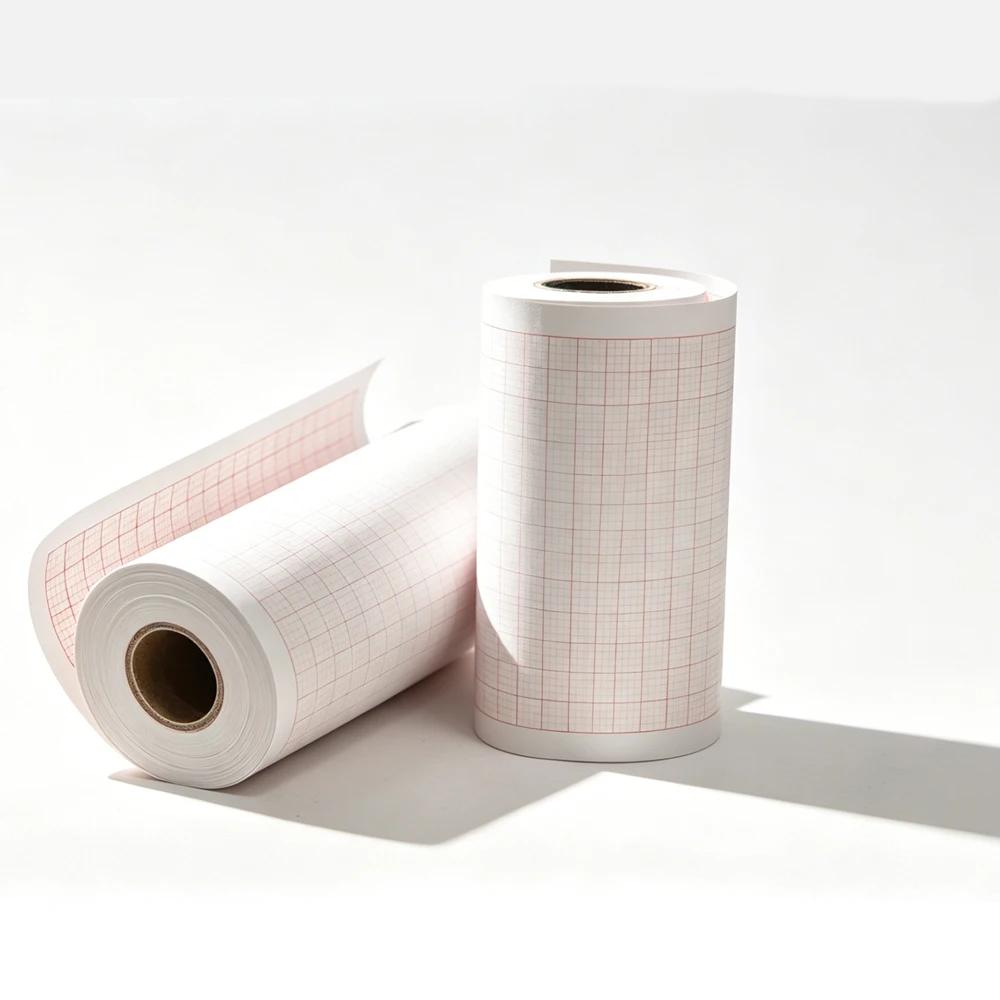 Equipment Print Rolls for Electrocardiogram Machine, Fit ECG301 ECG601, 79mm14 & 110mm20 Recording Paper Sheets