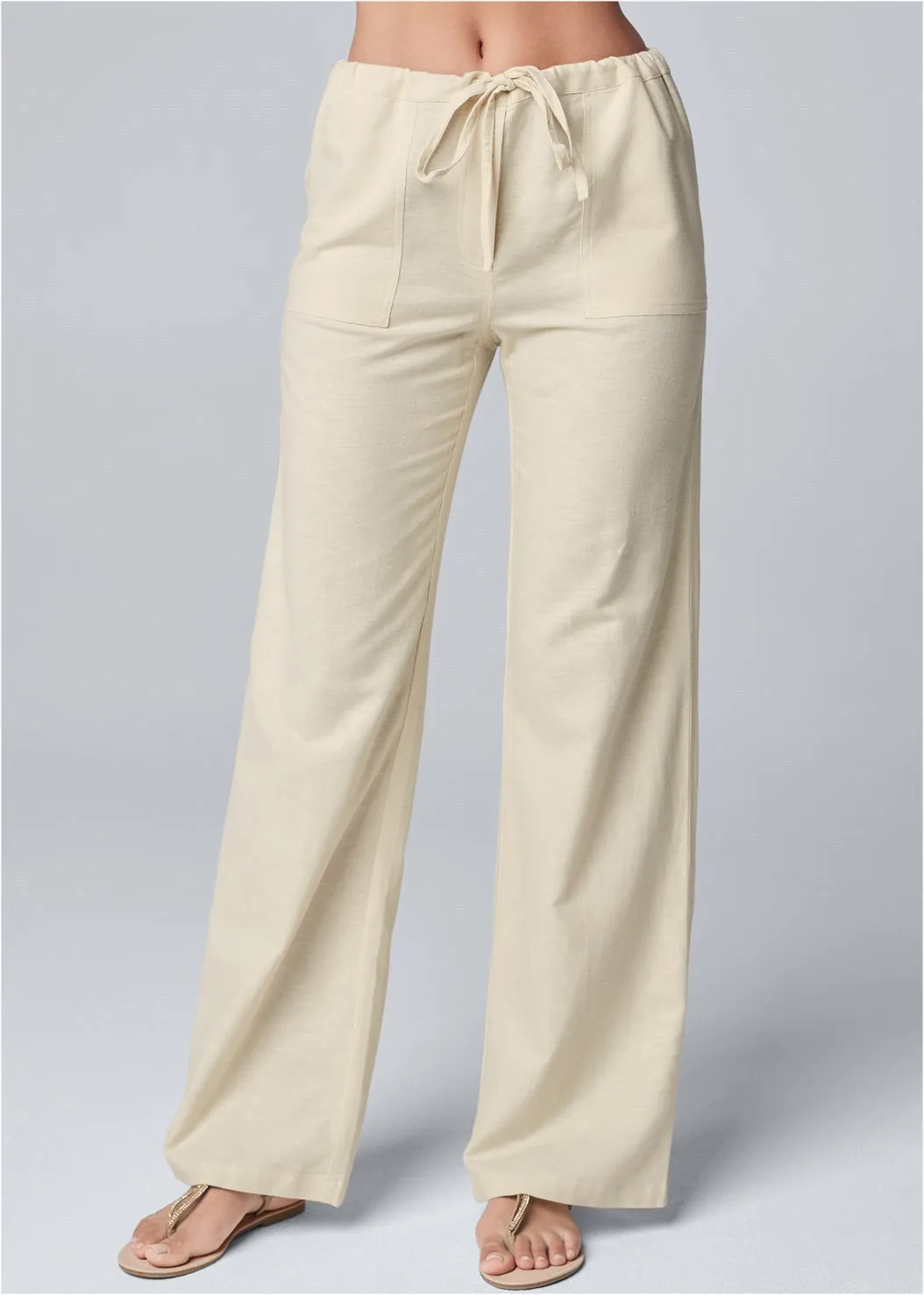 Pantalones largos informales hasta el tobillo para mujer, pantalón de lino y algodón suave con cintura elástica, alta calidad, S-XXXL, verano y