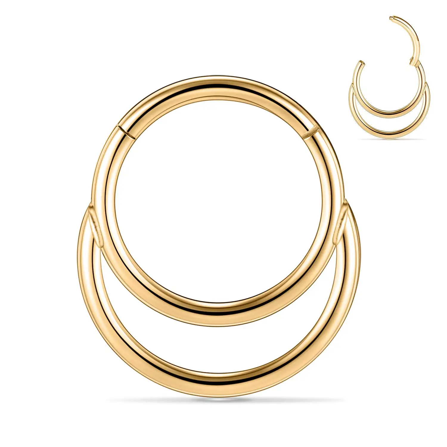 Hinged Nose Ring Hoop for Piercing Jewelry
