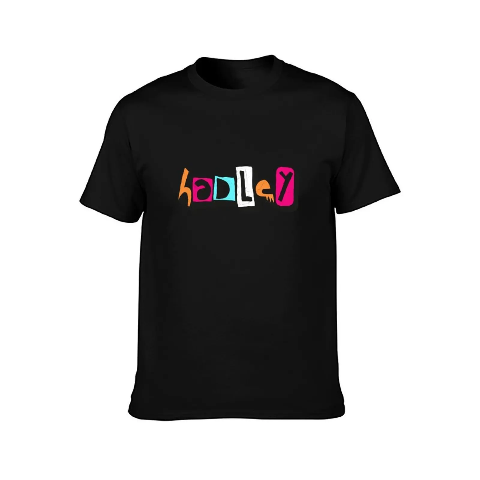 HADLEY Custom Text Birthday Name T-Shirt Big and Tall Solid Color T-Shirt