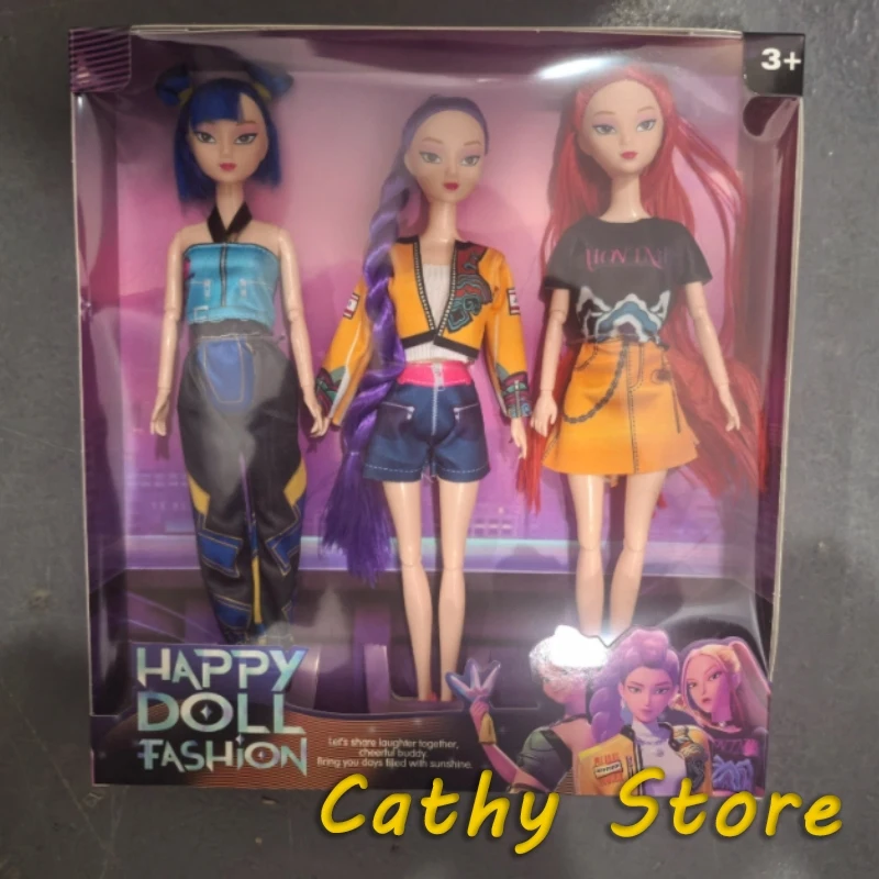 

30 см Kpop Devil Hunters Girl Group Фигурка Аниме Кукла Подвижная Мода Составы Модель Игрушка Настольный Декор Соберите Подарок На День Рождения