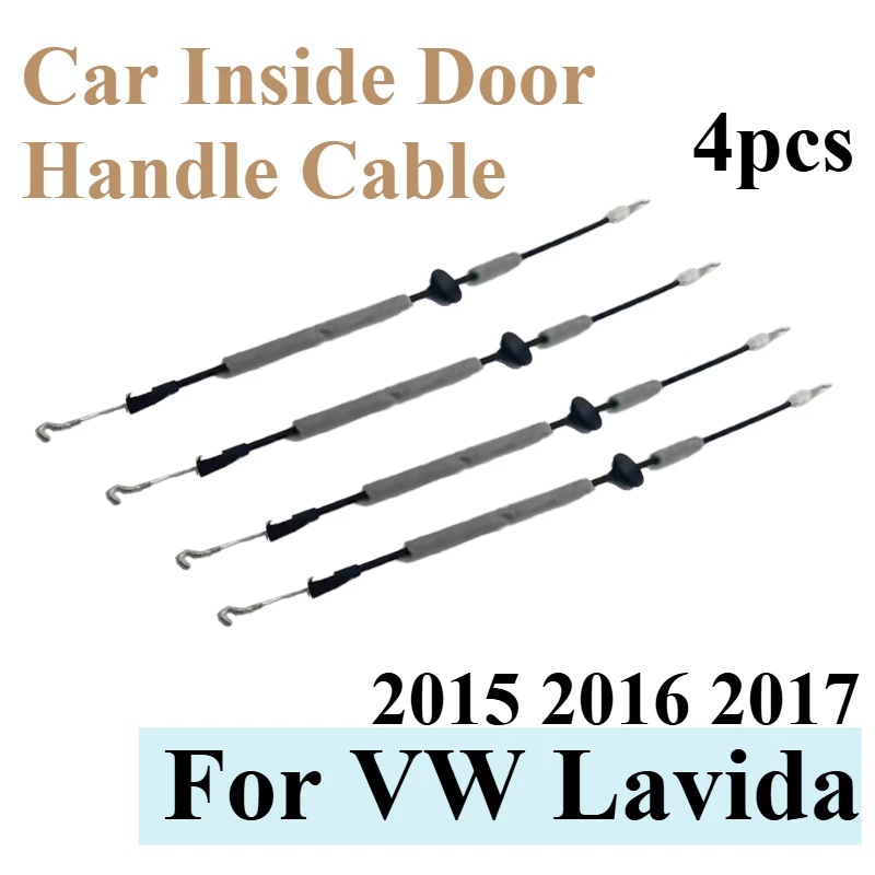 4pcs Inner Cable For VW Lavida Car Door Handle Motor Wire Universal Vehicle Accessories Front Rear Left Right 2015 2016 2017