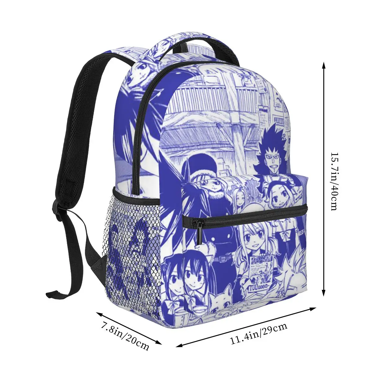 Fairy Tail Anime Gift Student Backpack School Bag Hiking Travel Daypack for Boys Girls Fashion Bookbag Shoulder Bags