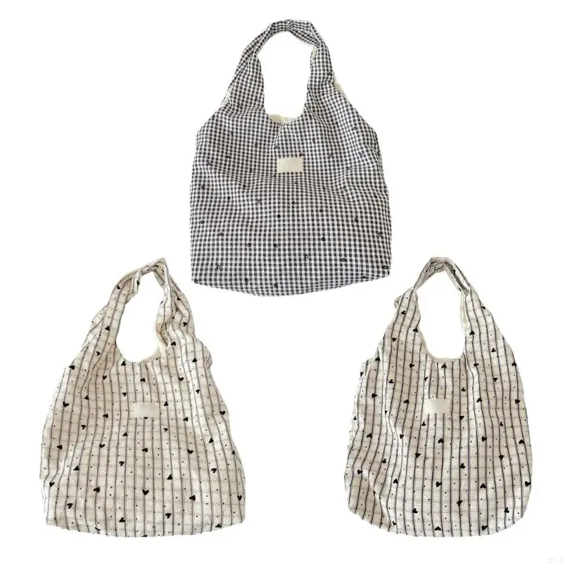 

Stylish Checkered Heart Print Shoulder Bag For Women Casual Commuters Bag 20CA