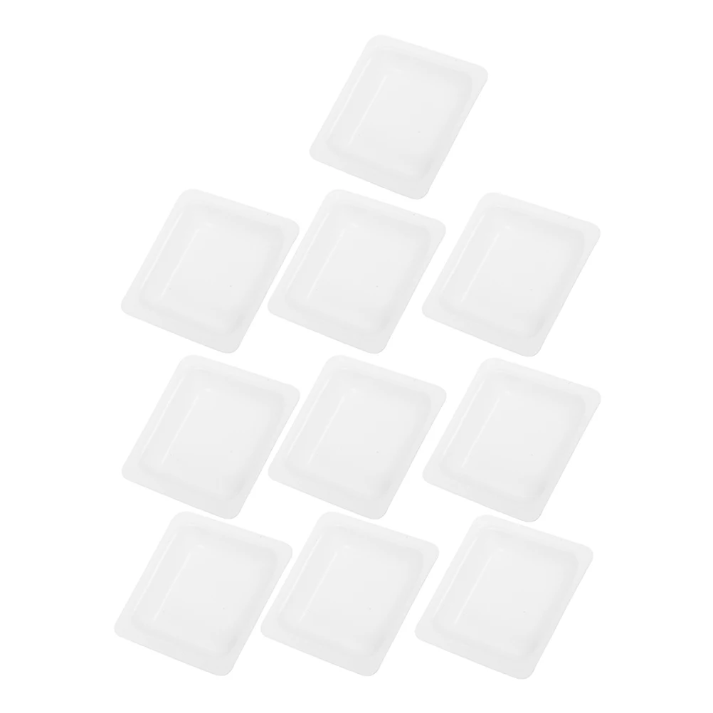 10Pcs 100Ml Small Weighing Trays Stackable Plastic Weigh Boats for Balances Microwave Moisture Analyzers Reusable