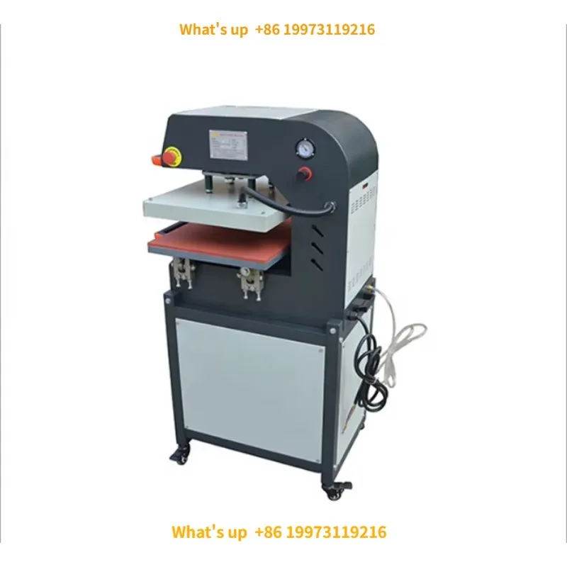 2026 40x60cm Pneumatic Silicon Sublimation Heat Reflective Strip Clothing fusion Dual Station Automatic Heat Press Machine