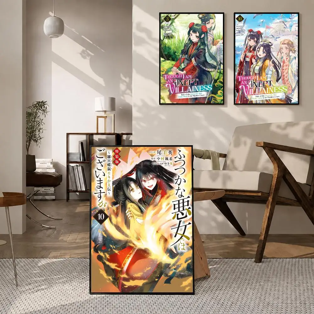 Anime Though I Am an Inept Villainess Poster High-definition  stickers, suitable for bedroom, living room, home decoration