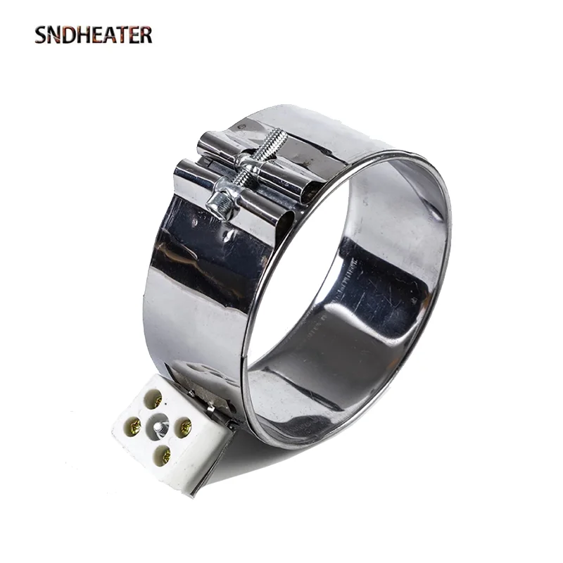 

SNDHEATER 90x40 мм/90x45 мм/90x50 мм/90x55 мм ленточный нагреватель из нержавеющей стали 110 В 220 В 380 В герметичная нагревательная катушка 310 Вт/350 Вт/400 Вт/430 Вт