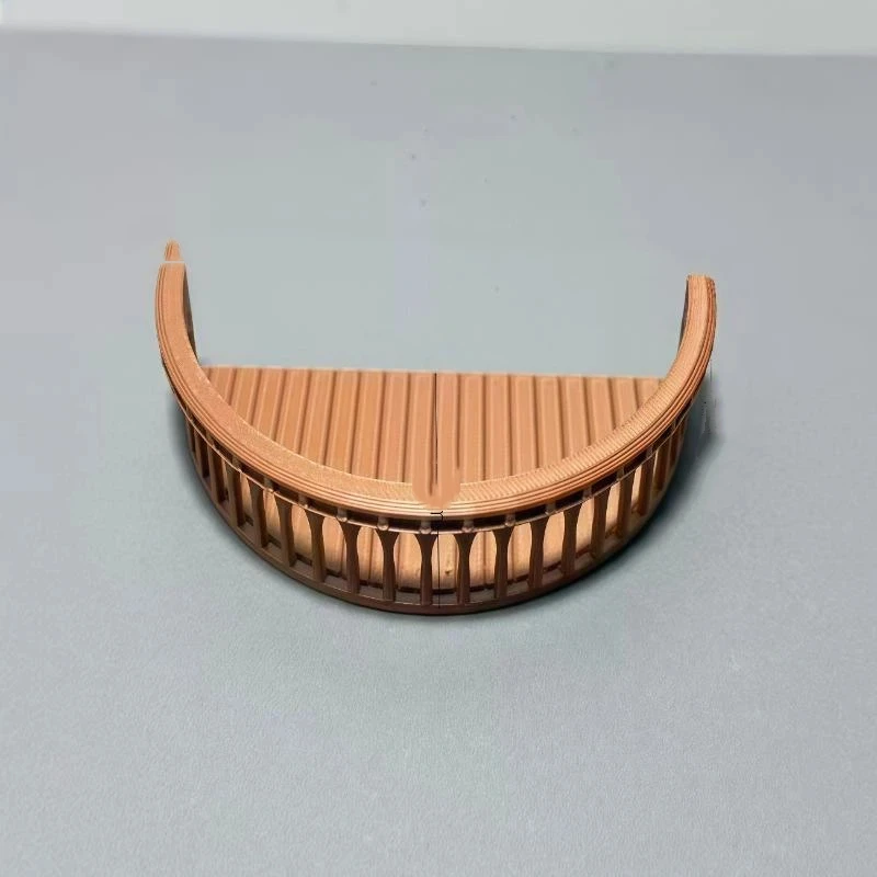 C 1Pcs Semi Circular Balcony Miniature Building Model Accessory Dollhouse Simulation European Wall Mounted Storage Rack Decor