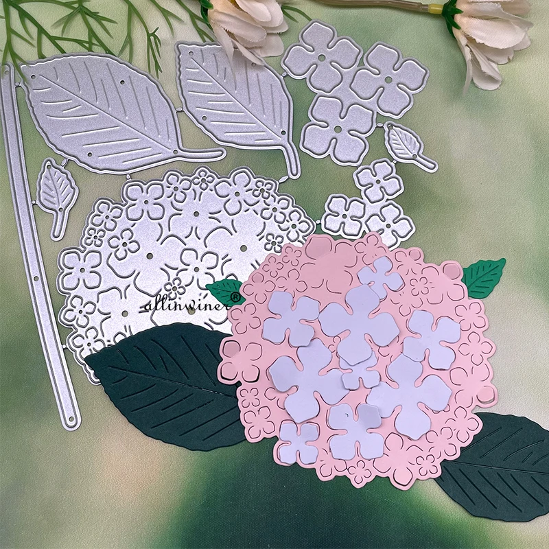 New Hydrangea decoration DIY Craft Metal Cutting Die Scrapbook Embossed Paper Card Album Craft Template Stencil Dies