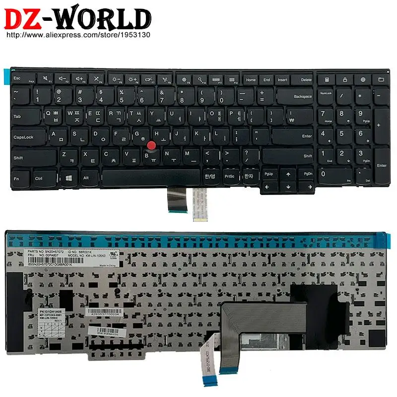 KR Korean Keyboard for Lenovo Thinkpad T540P W540 W541 T550 W550S T560 P50S L540 L560 L570 E531 E540 Laptop 04Y2380 01AX642
