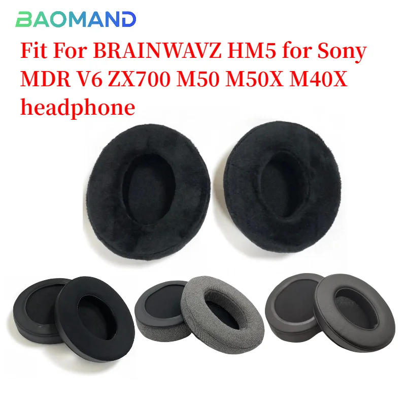 

For BRAINWAVZ HM5 for Sony MDR V6 ZX700 M50 M50X M40X Ear Pads Earpads/Headset Gamer Earpads Ear Pad Cushion Earmuff Cover