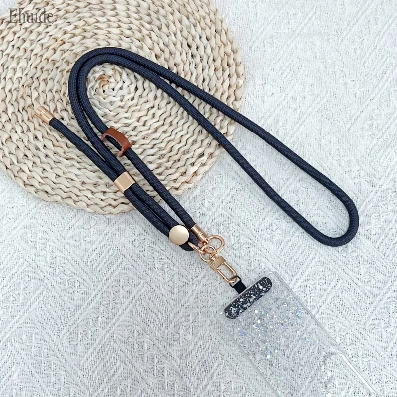 

10 мм x 150 см регулируемый длинный ремешок для мобильного телефона, универсальный подвесной плечевой ремень через плечо, съемный шейный шнур, анти-потерянный ремешок