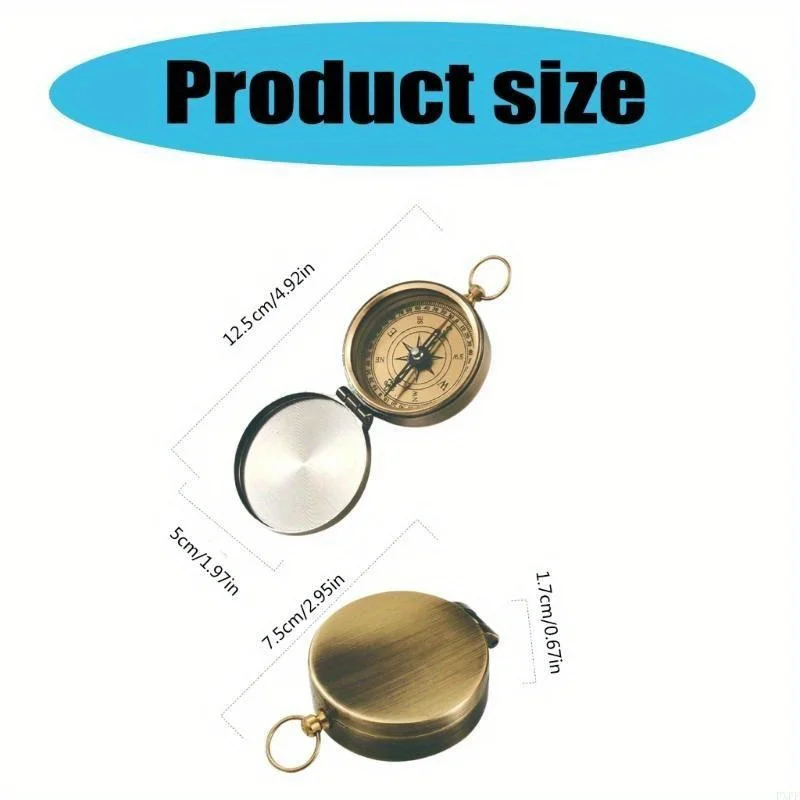 حلقات حزام المشي لمسافات طويلة بوصلات التخييم للإبحار، بوصلات بقاء المهنة بوصلة على الطراز العتيق