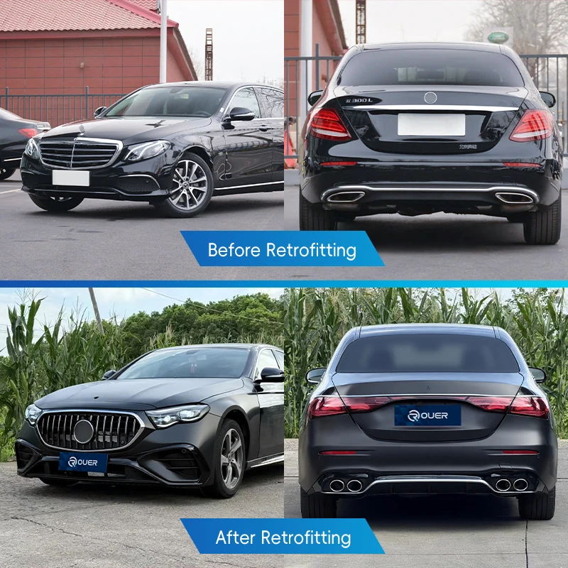 High-end Body Kit CustomizationW213 2016-2020 Body Kit Front Rear Bumper Fog Light Car Modification Upgrade For 2021 W214 E53 AM