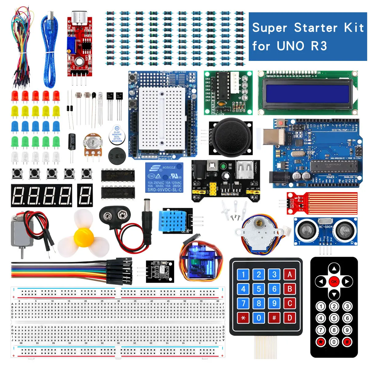 kit-d'apprentissage-pour-debutants-compatible-avec-arduino-version-amelioree-pour-uno-r3