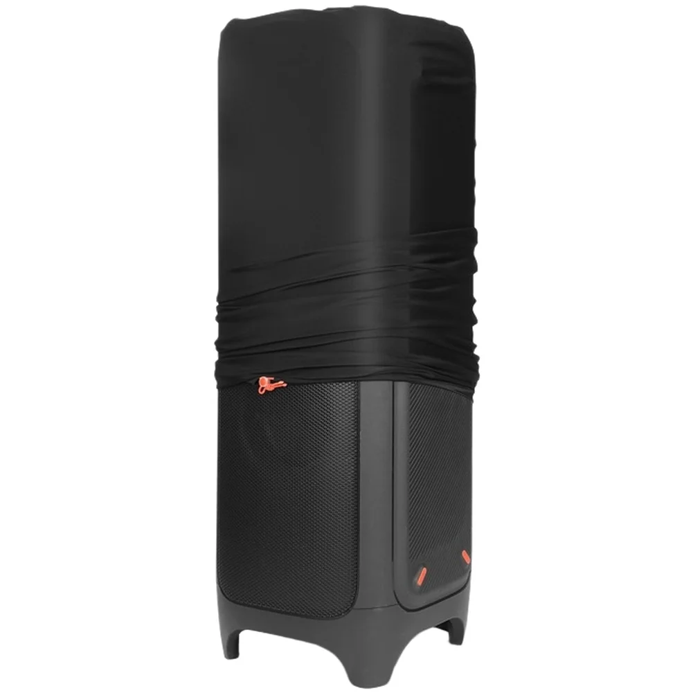 Black Speaker Cover for For jbl Party Box 1000 Elastic Spandex Fabric Dustproof Scratch Resistant 37x37x104cm Easy Handle