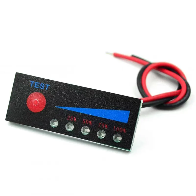 1pcs 3.7V/7.4V/11.1V/14.8V 2S/3S/4S Li-ion battery pack power indicator 12V1 car battery indicator board Anti-reverse connection